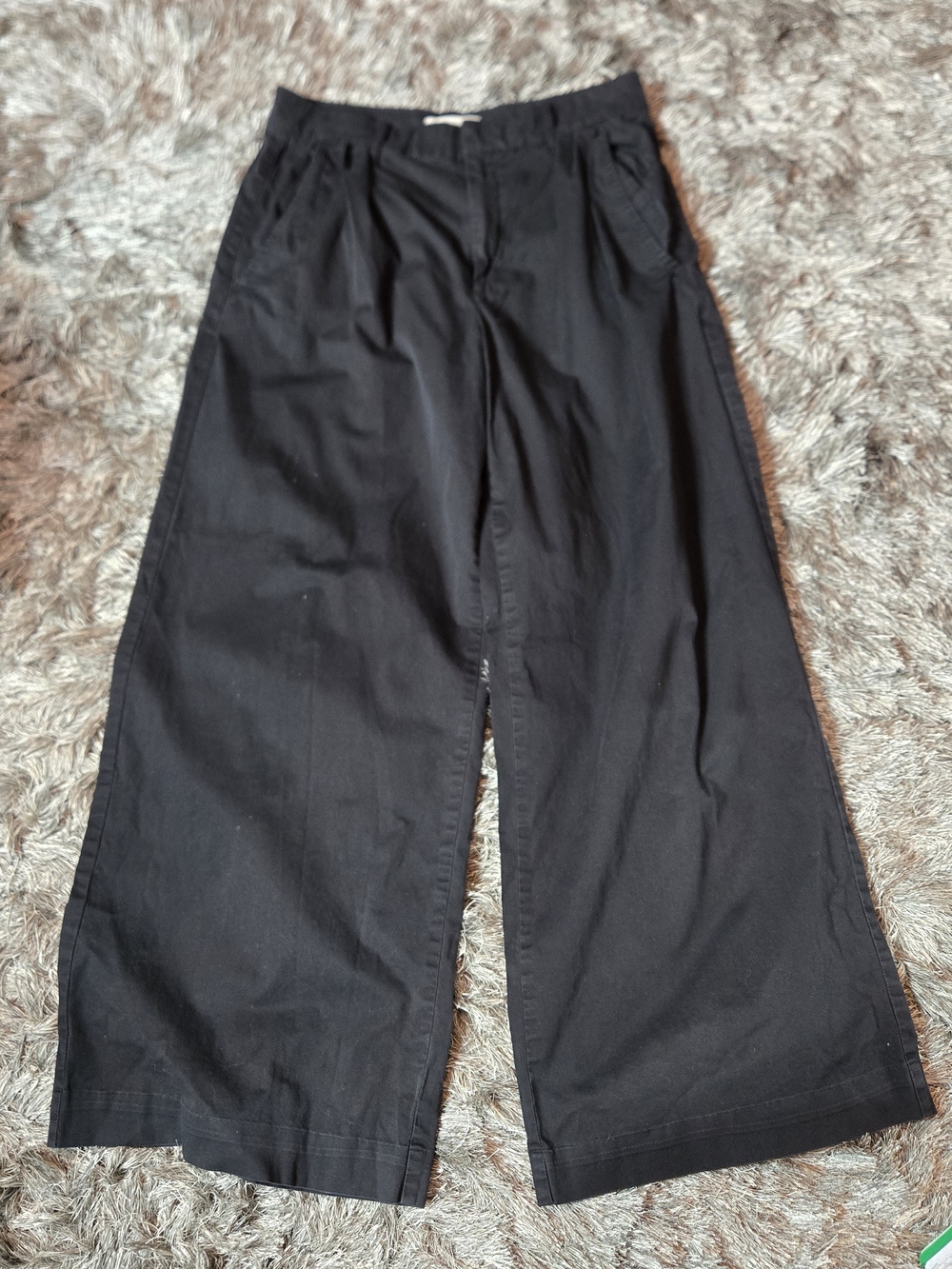Everlane Way-High Wide-Leg Sailor Pants In Black Size 8